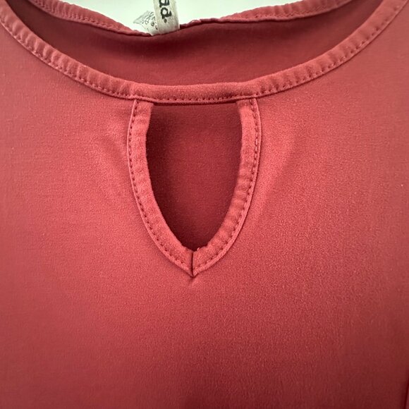 Mudd Womens Sleeveless Red Keyhole A-Line Dress Size M - Picture 6 of 8